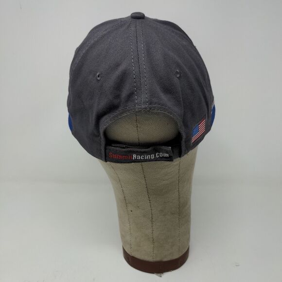 Main Gate Summit Racing Equipment Strapback Hat Gray OSFM Embroidered Logo - Picture 7 of 12